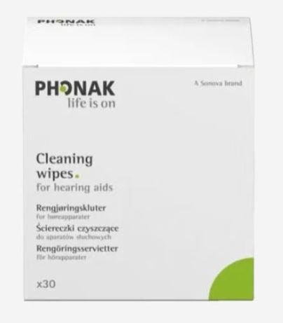 Phonak Cleansing Tissues (Box of 30) - Accessories4hearingaids